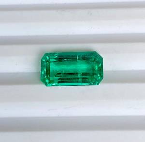 Piedra Preciosa de Esmeralda Natural, Corte Octogonal, Verde, Rara, Suelta, para Joyería, Origen India - Product Image 3