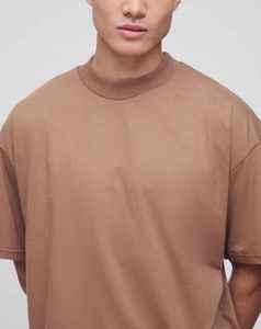 New Arrived 2026 100% Cotton 180g Heavy Weight Solid Luxury Men's Hip Hop Style T-Shirts Custom DTG Printed Logo Breathable - Product Image 2