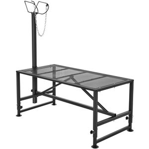 Altezza regolabile 47x23 pollici metallo mungitura del bestiame supporto di taglio per le pecore di capra 500 libbre peso di carico attrezzature per l'allevamento - Product Image 1
