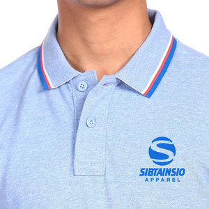 Packs de polos personnalisés en gros 100 % coton à manches courtes anti-plis pour hommes – Polos de golf avec logo de marque - Product Image 6
