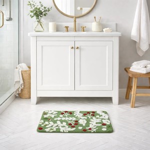Tapis de bain en coton 100% fait main de qualité supérieure |   Ultra doux, hautement absorbant et antidérapant |   Tapis écologique pour la maison et l'hôtellerie - Product Image 5