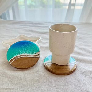 Juego de Posavasos Decorativos de Resina de Madera NEHA ENTERPRISES, Posavasos de Epoxi Hechos a Mano de Lujo para Cafetería y Restaurante - Product Image 5