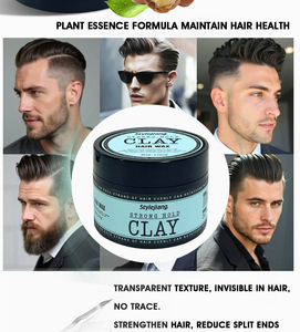 20 anni V5 fabbrica Private Label Texture morbida tenuta forte dei <span class=keywords><strong>capelli</strong></span> da <span class=keywords><strong>uomo</strong></span> Styling Texture pasta di argilla per gli uomini dei <span class=keywords><strong>capelli</strong></span> - Product Image 6