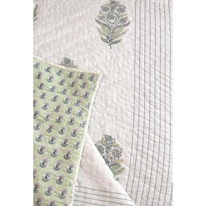 Edredón de Cuna para Bebé de Algodón Suave Estampado a Mano Estilo Jaipuri, Agradable al Tacto, para Todas las Estaciones, 60x40 Pulgadas, Tinte No Tóxico, Reutilizable - Product Image 1