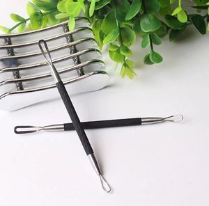 Extracteur de Comédons et Points Noirs en Acier Inoxydable, Dissolvant de Boutons et d'Acné avec Double Anneau (5mm et 6mm) et Poignée en Caoutchouc Nervuré - Product Image 3