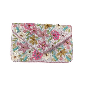 High Quality Durable Sequined Beaded <b>Women</b> <b>Clutch</b> Handheld Bag with Decorative Bead Work for <b>Women</b> for Shop Use at Best Price - Product Image 1