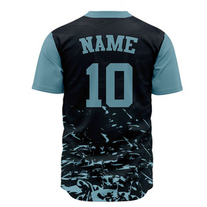 Camiseta de béisbol de sublimación de alta calidad, malla transpirable, ropa deportiva con número personalizado impreso o cosido. - Product Image 4