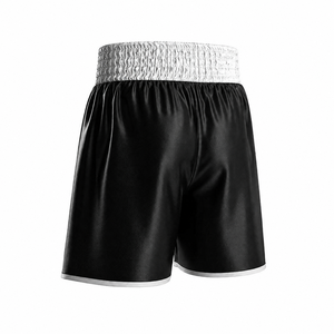 Pantalones Cortos de Boxeo Negros para Hombre, Transpirables, Ligeros, de Secado Rápido, de Poliéster, para Entrenamiento de Artes Marciales, Ajuste Holgado, Talla Adulto, Venta al Por Mayor - Product Image 2