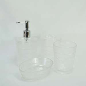 ที่จ่ายสบู่สกินหิมะทำจากพลาสติกในห้องน้ำมีลายทางทำจากไต้หวัน - Product Image 6