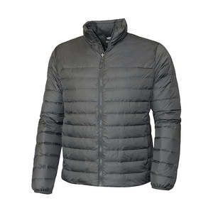 Chaqueta para hombre con logotipo personalizado, con capucha, impermeable, a prueba de viento, acolchada, tipo plumón, cálida, de invierno, de poliéster. - Product Image 2