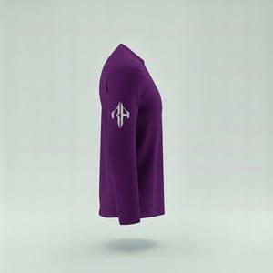 Camiseta de Manga Larga para Hombre, 100% Algodón, Personalizada Premium 2026, Cuello Redondo, Estilo Holgado, Informal, Bajo Demanda, RIVIAN ATLANTIC - Product Image 4