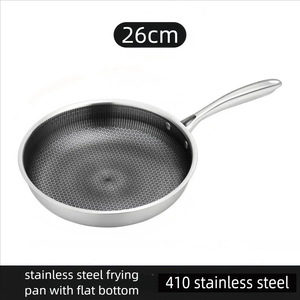 Multipurpose Deep Saute Pan With Tempered Glass Cover Professional Grade Nonstick Interior Durable Stainless Steel - Product Image 3