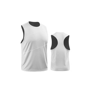 T-shirts sans manches en tissu tricoté côtelé pour hommes Débardeurs à la mode respirants au design uni - Product Image 6