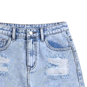SHY SPORTS - Shorts de Mezclilla Desgastados Personalizados de Alta Calidad para Hombre, Estilo Nuevo, Shorts de Mezclilla Rotos para Chico, Último Diseño - Product Image 3