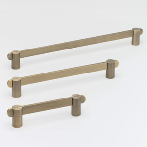 Poignée de meuble géométrique en laiton, design minimaliste, poignées de meuble durables, poignée de porte et de meuble en laiton massif - Product Image 6