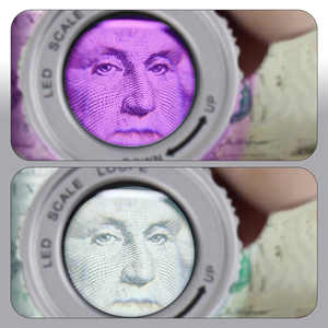 Loupe à échelle 10x avec éclairage LED et UV pour bijoutier, gemmes - Product Image 6