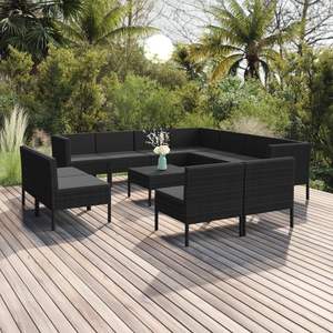 Conjunto de Muebles de Jardín Negros - Product Image 1