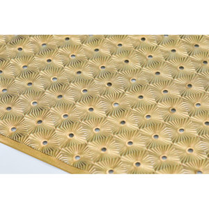 Wholesale Hot Selling Premium Gold Sunburst Textured Decorative Tray Geometric Embossed Metallic Accent Piece For <b>Bathroom</b> <b>Mats</b> - Product Image 5