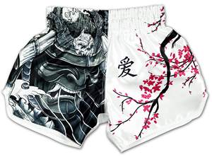Pantalones Cortos de Muay Thai para Hombre, Estampado de Elefantes en Satén, Cintura Elástica, para Entrenamiento, Gimnasio, Kickboxing, Coloridos - Product Image 5