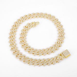Men's S925 Silver Moissanite <b>Chain</b> Necklace Rhodium Plated Hiphop Link <b>Chain</b> Everyday Wear - Product Image 2