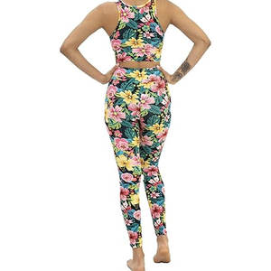 ชุดออกกำลังกายเนื้อผ้านุ่มเนียนสำหรับผู้หญิง ชุดบราและเลกกิ้งเข้าชุด เหมาะสำหรับยิม โยคะ พิลาทิส และสวมใส่ในชีวิตประจำวัน สวมใส่สบาย ระบายอากาศได้ดี - Product Image 5