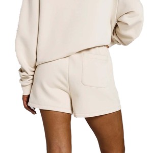 Pantalones Cortos Deportivos para Mujer, Personalizados, de Felpa Francesa, 100% Poliéster, Transpirables, Ecológicos, Marca Privada, Servicio OEM - Product Image 2