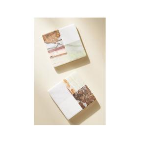 Juego de posavasos de mármol de alta calidad, elaborado con piedra auténtica y con patrones de textura natural únicos. - Product Image 4