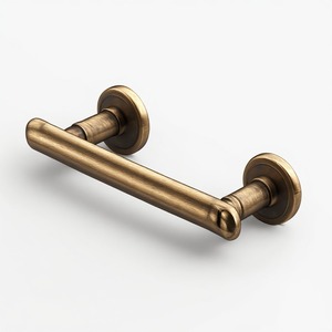 Manija de puerta metálica contemporánea de primera calidad, diseñada para aplicaciones residenciales y comerciales con un carácter decorativo refinado. - Product Image 3
