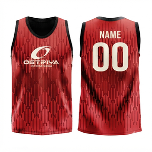 Custom Eco-Friendly Heat-Transfer Printed 100% Polyester Seamless Fusing Quick Dry Collarless Sleeveless Front Logo Summer 7v7 - Product Image 1