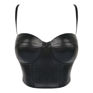 Corsé de cuero cómodo de talla grande para venta en línea, nuevo estilo, top de cuero para mujer. - Product Image 1
