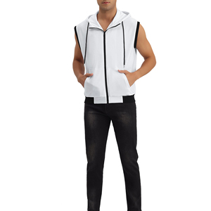 Sudadera con Capucha sin Mangas para Hombre, para Gimnasio, Fitness, Entrenamiento, Deporte, Transpirable, para Correr, Fisicoculturismo, Ropa Deportiva Activa - Product Image 1