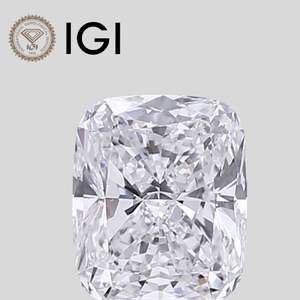 เพชรทรงคุชชั่นดัดแปลง 3.00 กะรัต เพชรเลี้ยงในห้องปฏิบัติการ สี D ความสะอาด VS1 รับรองโดย IGI - Product Image 1