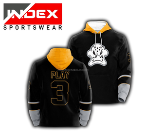 Las mejores camisetas y sudaderas con capucha de hockey personalizadas Ropa deportiva de sublimación Premium para jugadores de hockey sobre hielo - Product Image 1