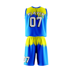 Unisex Custom Made Basketball Uniform Sets Sublimation Printed Breathable Moisture Wicking 100% <b>Polyester</b> Jersey & <b>Shorts</b> Set - Product Image 6