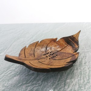 Jabonera con forma de hoja, soporte para jabón, artículos de baño rústicos, artesanías de cáscara de coco al por mayor - Product Image 1