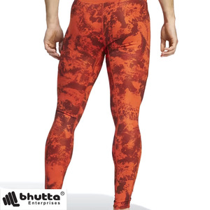 Leggings de Compresión para Hombre con Estampado Abstracto de Camuflaje Rojo, Pantalones Ajustados para Fitness, Gimnasio y Entrenamiento, Ropa de Compresión - Product Image 4
