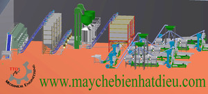 โรงงานแปรรูปเม็ดมะม่วงหิมพานต์ TTQ กำลังการผลิต 50 ตันต่อวัน สายการผลิตเม็ดดิบอัตโนมัติ เกรดอาหาร ผลิตในเวียดนาม ใช้ไฟ 380V รับประกัน 1 ปี - Product Image 6