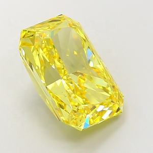 Diamant de laboratoire CVD de 7,52 carats, couleur jaune vif fantaisie, clarté VS1, taille Radiant, certifié IGI - Product Image 4