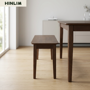 Chaise de salle à manger en bois finition noyer, design contemporain, durable, en stock, pour la maison et les hôtels - Product Image 3