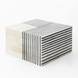 American Style Bone Inlay and MDF Rectangle Jewelry <b>Box</b> for Tableware Storage - Product Image 2