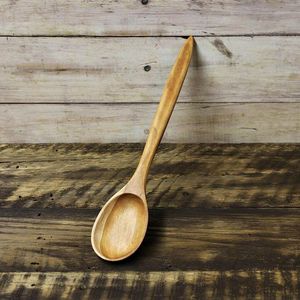 Ensemble de cuillères en bois de qualité supérieure, faites à la main avec une finition naturelle pour la cuisine et la salle à manger - Product Image 3