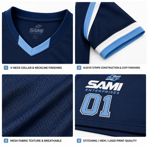 เสื้อเบสบอลทีมเหย้าสำหรับผู้ชาย แบบสั่งทำพิเศษ ปักลาย ปักด้วยความร้อน พิมพ์ลายโลโก้ ระบายอากาศได้ดี มีไซส์พลัส - Product Image 5