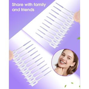 220 Pezzi Spazzolini Interdentali in Silicone Morbido con Filo Dentale per una Pulizia Efficace dei Denti - Product Image 2