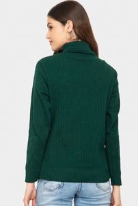 Suéter de punto de cuello alto, suave al tacto y a la moda para mujer, elegante para la oficina, suéter de cuello alto a precio de mayoreo por proveedor. - Product Image 2