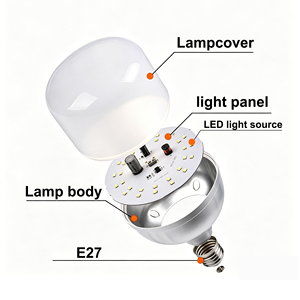 Bombilla LED <span class=keywords><strong>de</strong></span> Ahorro <span class=keywords><strong>de</strong></span> Energía en Forma <span class=keywords><strong>de</strong></span> T, Venta al por Mayor <span class=keywords><strong>de</strong></span> Piezas <span class=keywords><strong>de</strong></span> Materia Prima SKD, Bombilla LED <span class=keywords><strong>de</strong></span> 5W 10W 15W 20W 30W 40W 50W 60W E27 B22 - Product Image 3