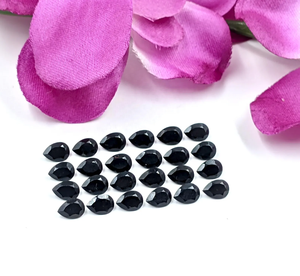 Spinelle noire naturelle de qualité AAA, taille poire facettée, 7*5 mm, pierre précieuse 100% naturelle pour la fabrication de bijoux, prix de gros - Product Image 4