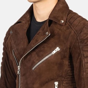 <b>Mens</b> <b>Suede</b> <b>Jacket</b> Western Inspired Casual Outerwear Soft Texture Custom OEM Wholesale Supplier Sample Service Available Export - Product Image 3