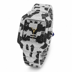 Luxury Women's Analog Quartz <b>Watch</b> Rectangle Case Stainless Steel Band <b>Diamond</b> Accents - Product Image 3
