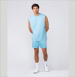 Chaleco de Entrenamiento Personalizado con Logotipo OEM, Elástico en 4 Direcciones, Ligero, de Secado Rápido, Transpirable y Ecológico para Hombre, de Poliéster/Algodón para Gimnasio - Product Image 5