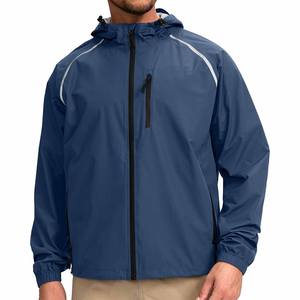 Veste de pluie imperméable de qualité supérieure, fabriquée en 100 % polyester/nylon, unisexe, envoyée par Dress Sports. - Product Image 2